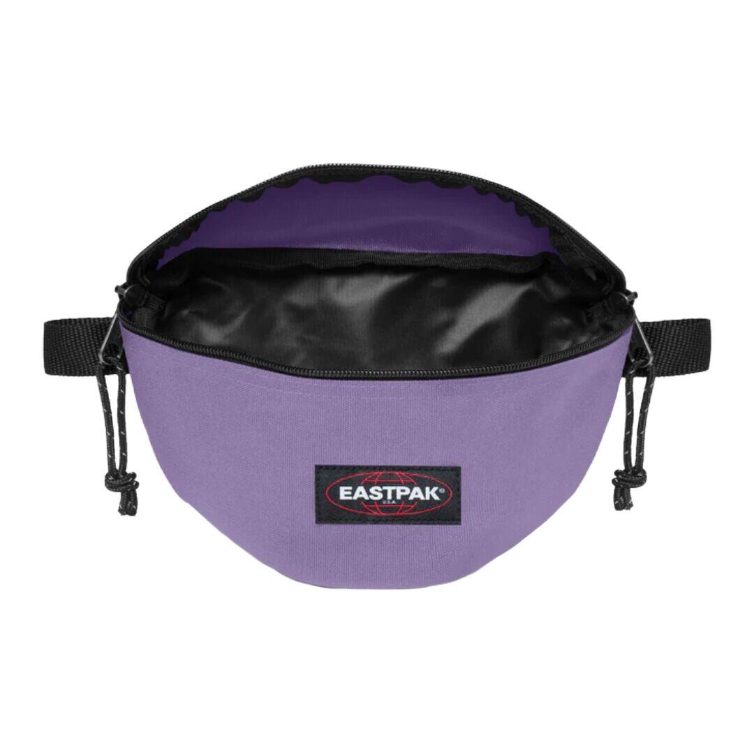 Riñonera Morada Eastpak Springer Dahlia Purple Amplia y Resistente 3/4