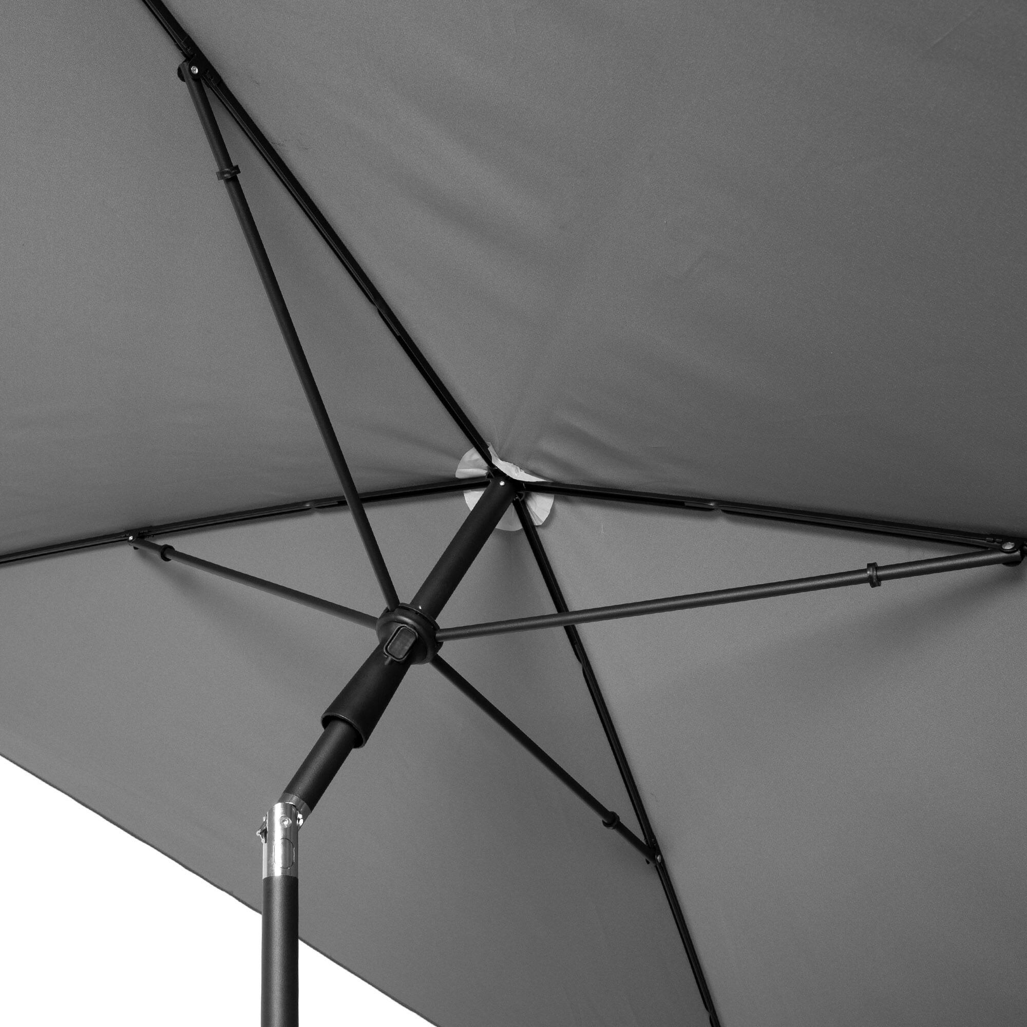 Aktive Parasol rectangular 180x145 cm gris 5/7