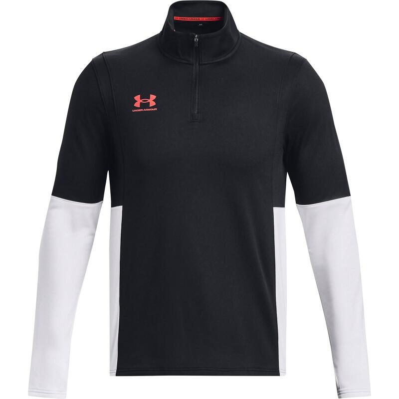Sudadera - Fútbol - Hombre - UA RUSH, Cremallera ¼ - Negro 2/5