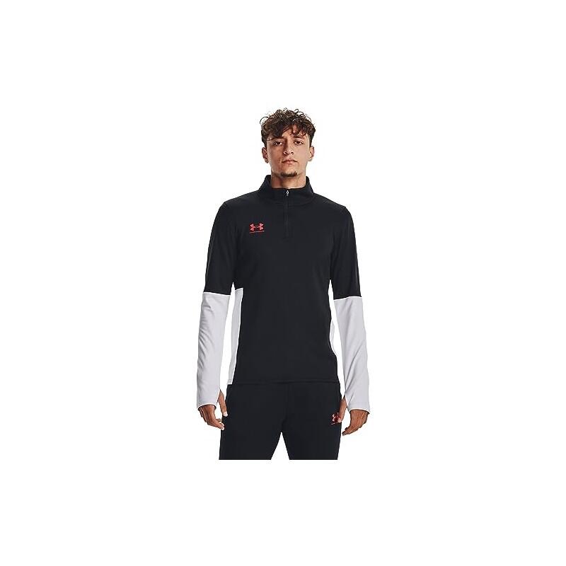 Sudadera - Fútbol - Hombre - UA RUSH, Cremallera ¼ - Negro 4/5