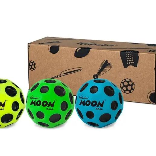 Moon Ball set of 3 high bounce patented crater design
