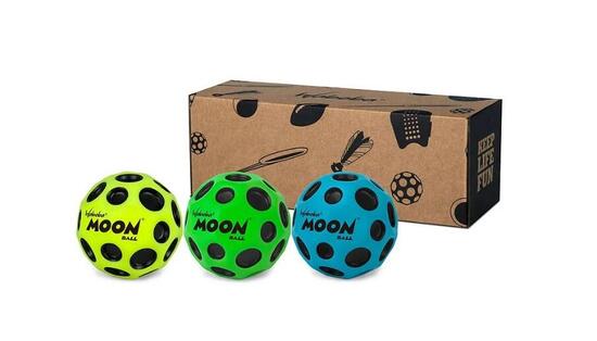Moon Ball set van 3 hoog stuiterende kraterontwerp
