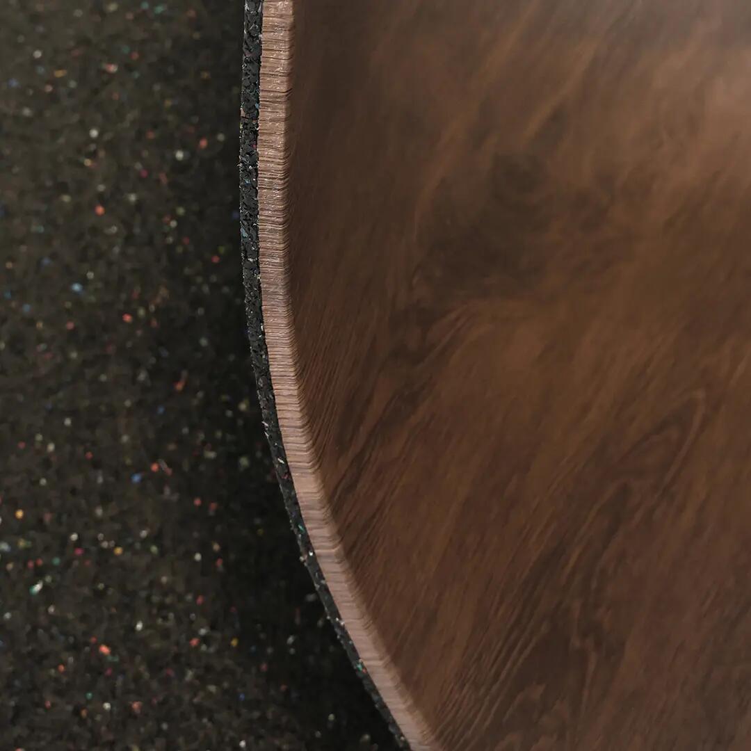 Sportvloer tegel houtlook - Walnut - 100x100 cm - 15 mm 7/7