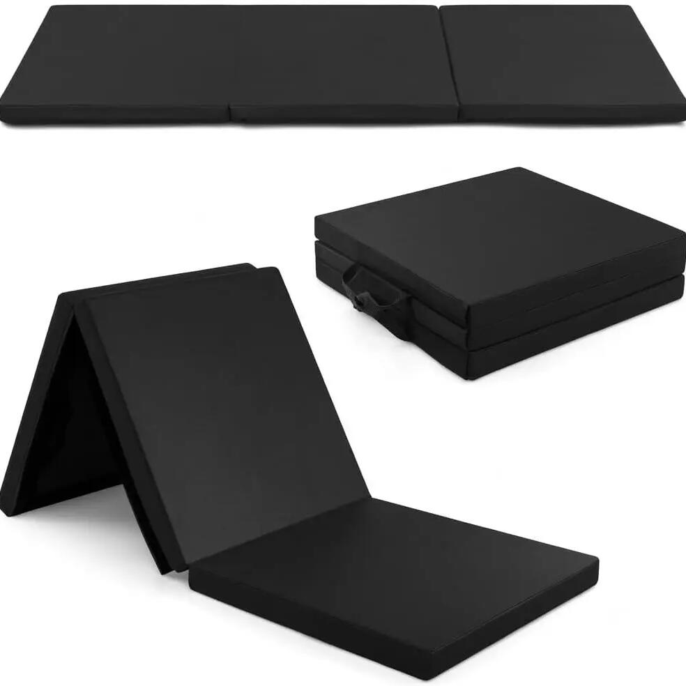 Folding Gymnastics Mat 180x60x5cm, 3-Section Foldable Mat FF