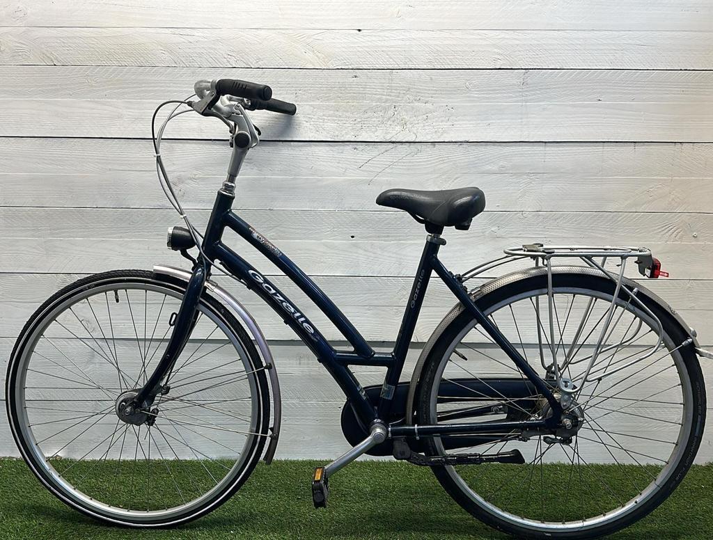 Gazelle stadsfiets zwart, 28", 7 versnellingen, met standaard 3/3