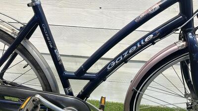Gazelle stadsfiets zwart, 28", 7 versnellingen, met standaard