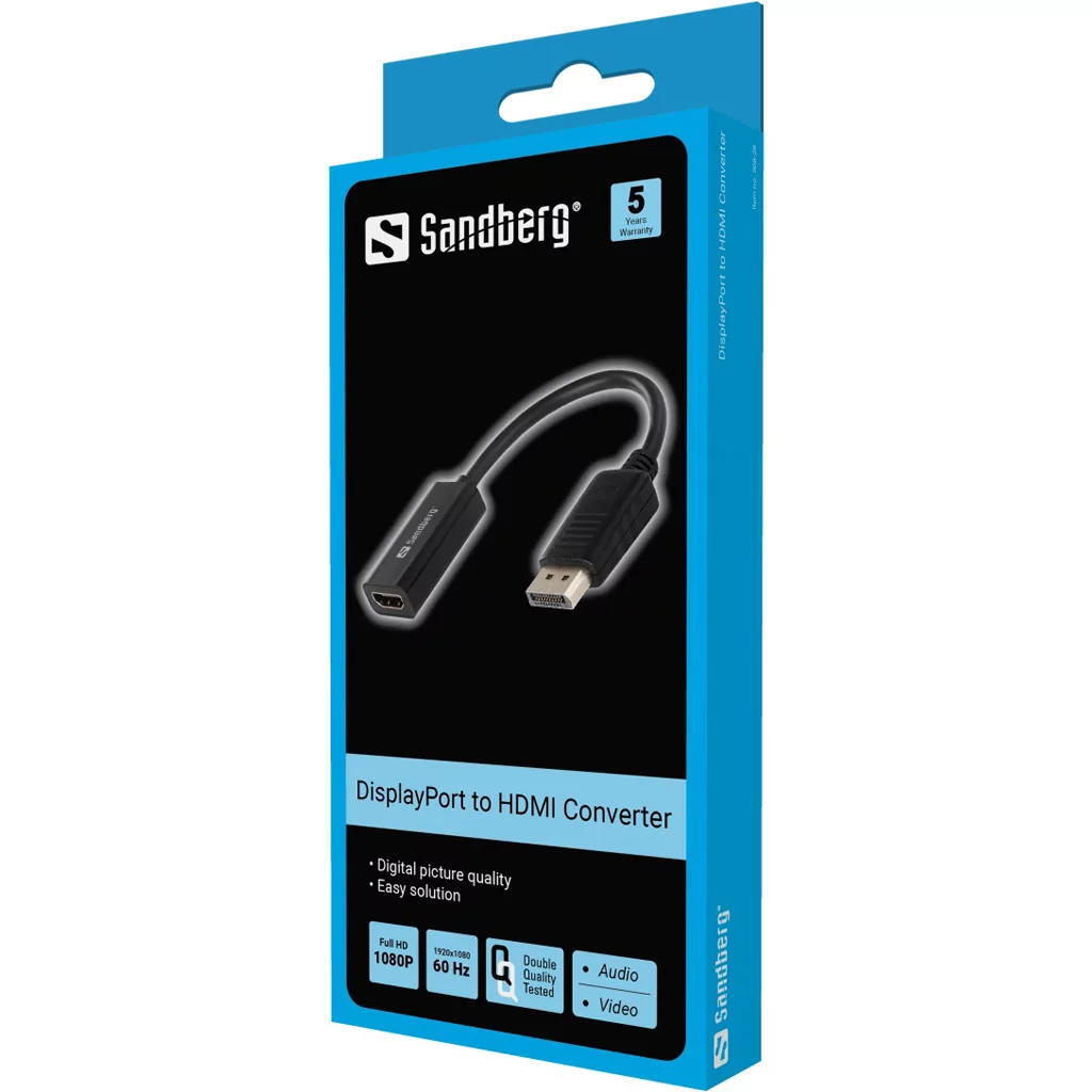 Adaptador SANDBERG DisplayPort para HDMI 2/2