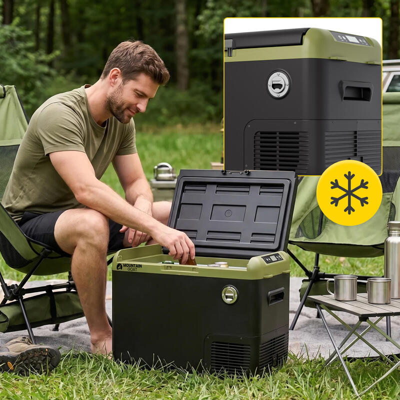 Ladă frigorifică portabilă cu compresor MOUNTAIN GOAT COMBAT pentru camping
