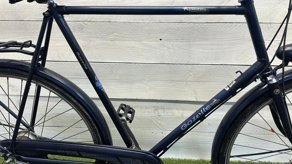 Gazelle stadsfiets 28" blauw, 3 versnellingen, tweedehands gereviseerd 2/3