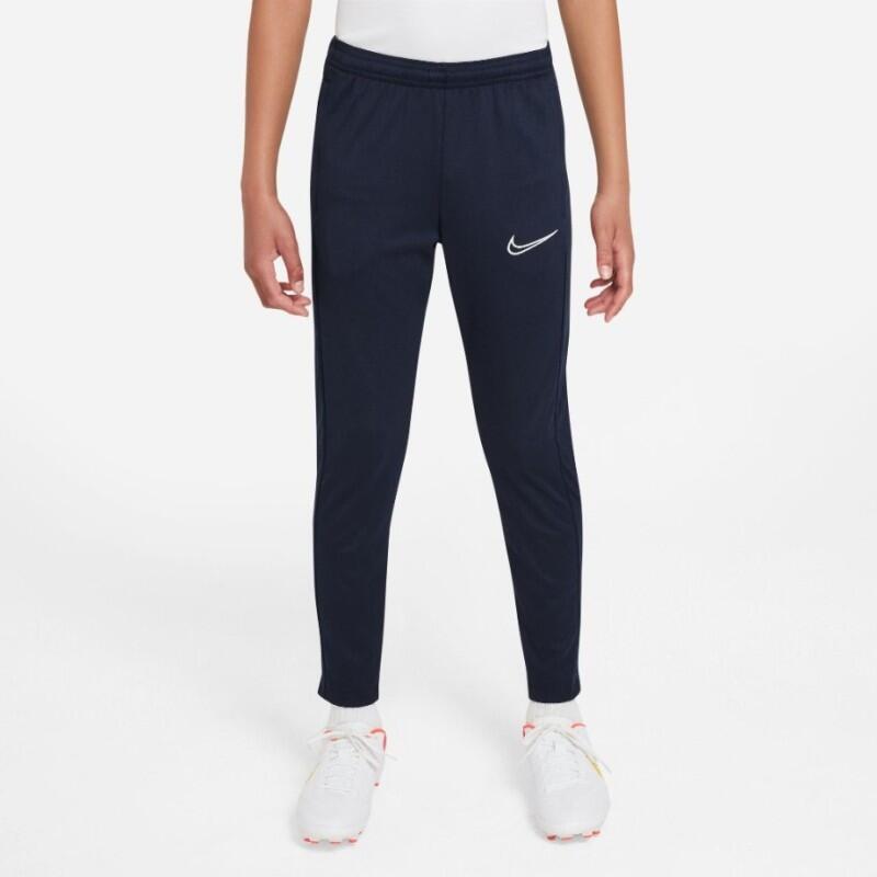 Pantalón Nike entrenamiento niño slim cintura baja azul marino/blanco 1/5