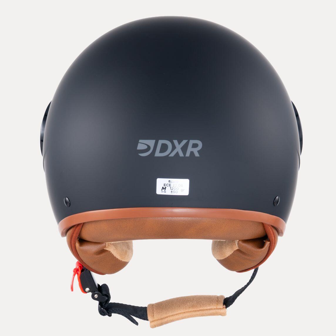 MOTOBLOUZ Casque JET SKYLAR Black pour Scooter Vélo Trottinette 4/7