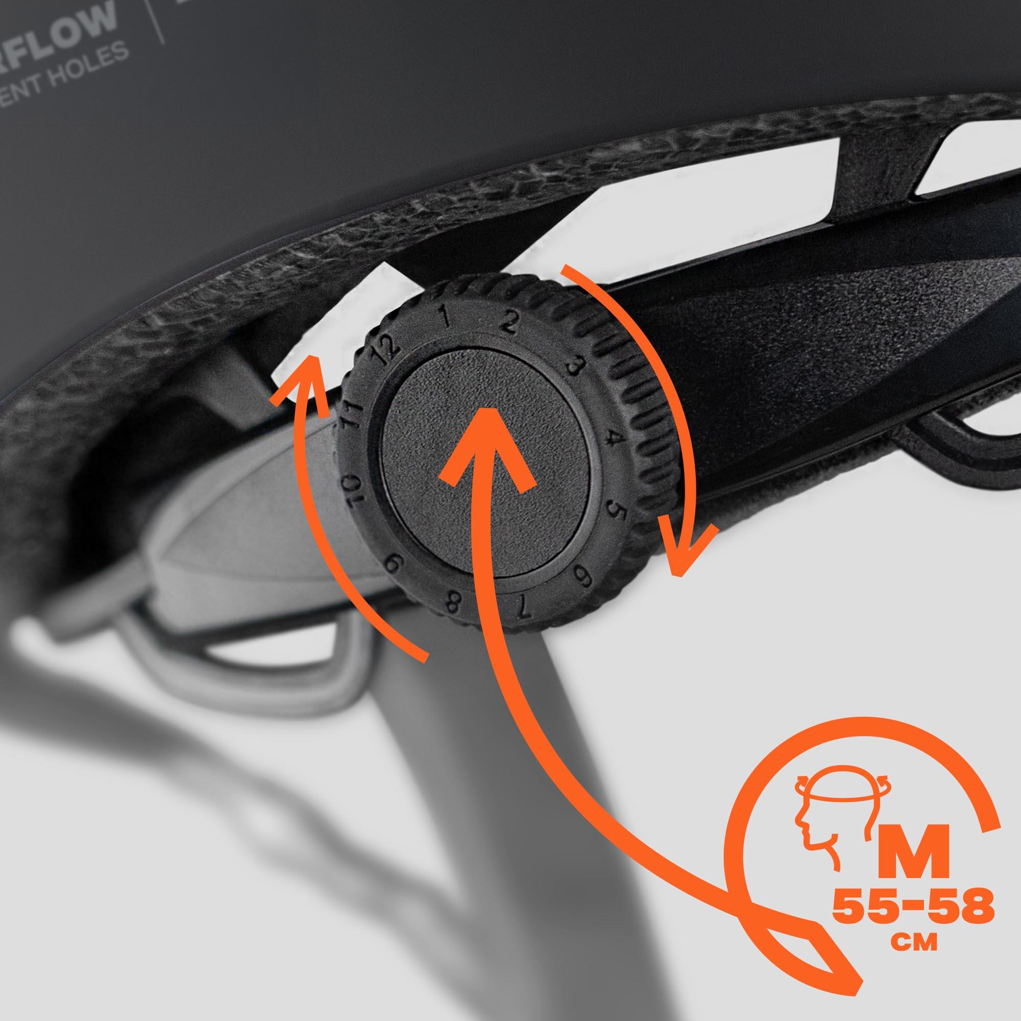 Kask rowerowy miejski Movino Element z systemem Dial-Fit -Rower Rolki Hulajnoga 6/7