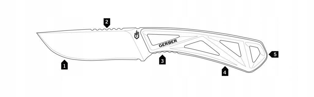 Nóż myśliwski Gerber Exo-mod Drop Point 5/5