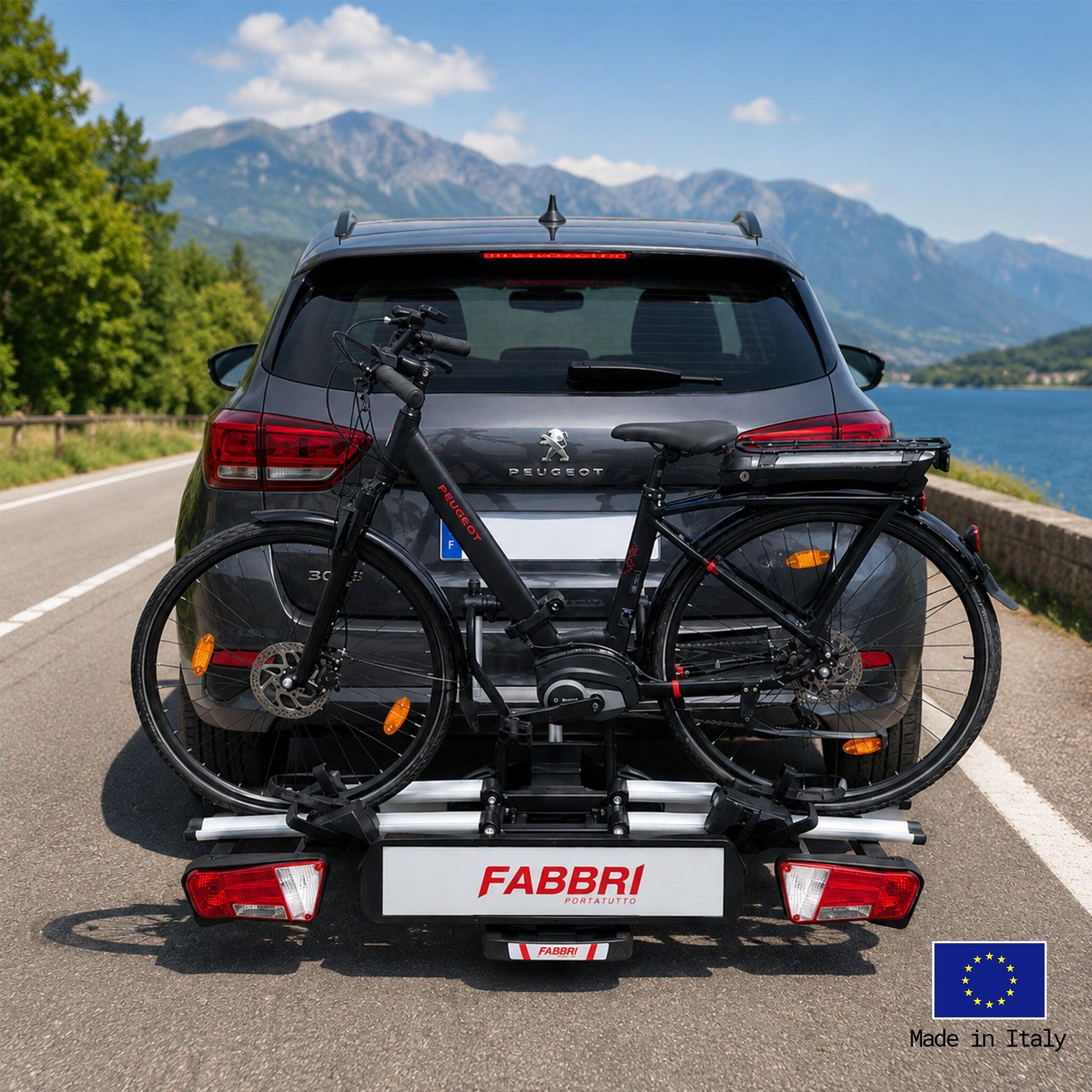Fahrradträger für 2 Fahrräder GITANO SPECIAL klappbar und abklappbar – FABBRI 6/7