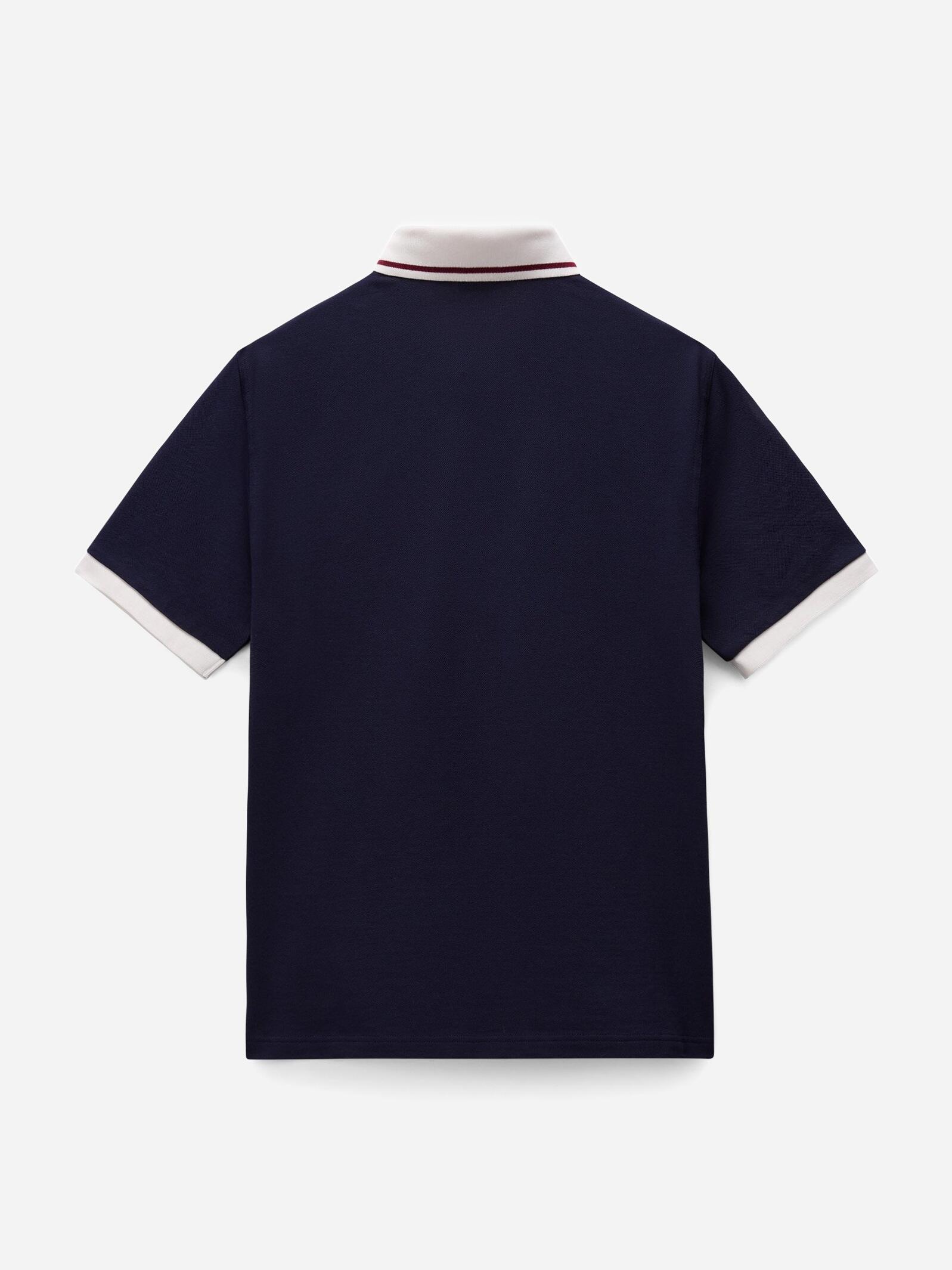 polo manches courtes E- ZERI HOMME bleu 5/5