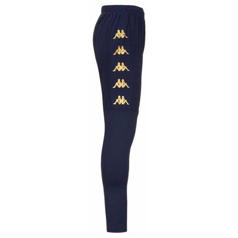 Pantaloni da uomo in poliestere blu da calcio 5/6