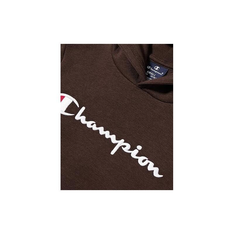 Sudadera Champion niño marrón oscuro - manga larga, bolsillo, cuello redondo 5/5
