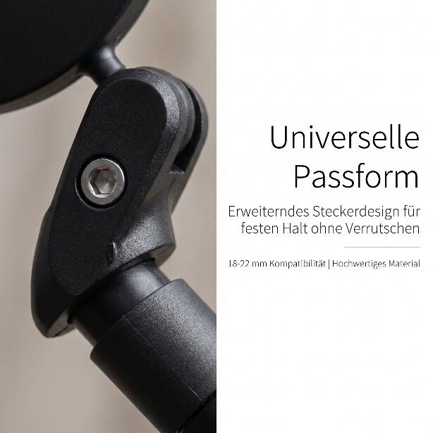 Spiegel Fahrradspiegel für Lenkerende 18-22 mm Fahrrad-Spiegel 5/6