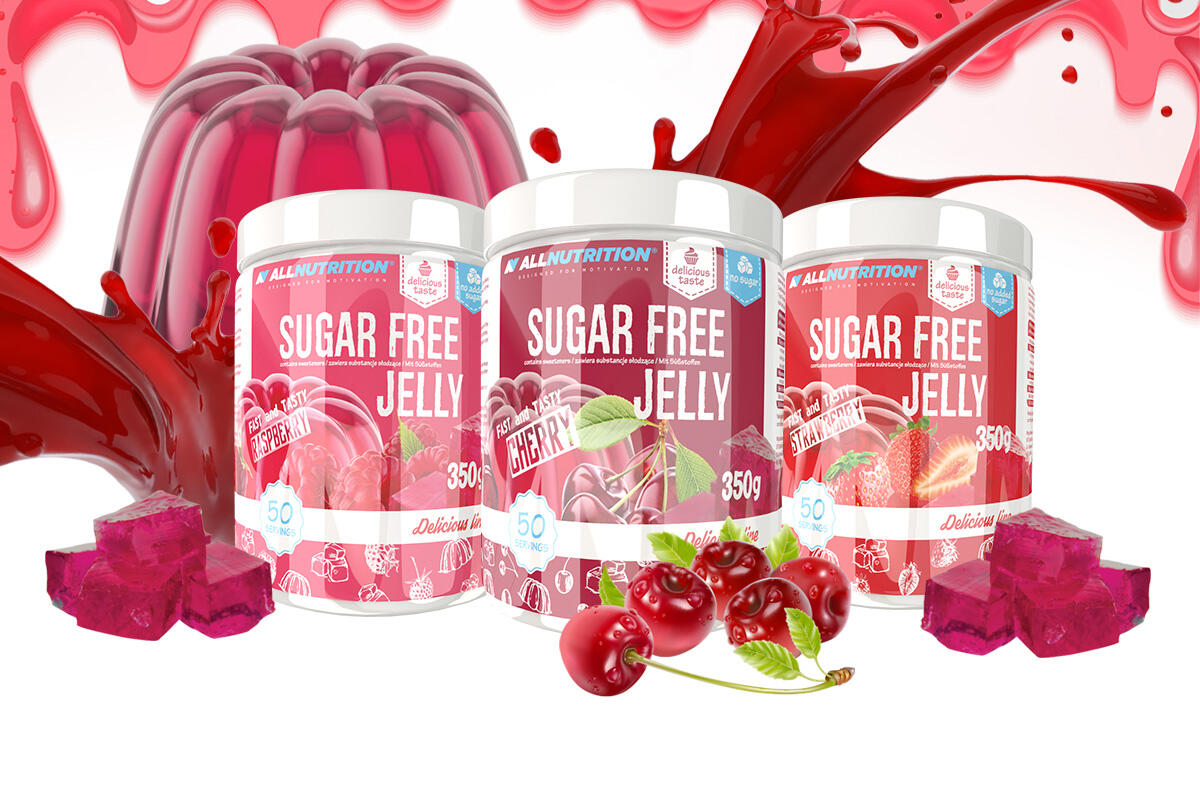 Galaretka bez cukru SUGAR FREE JELLY 350g Wiśnia 2/3