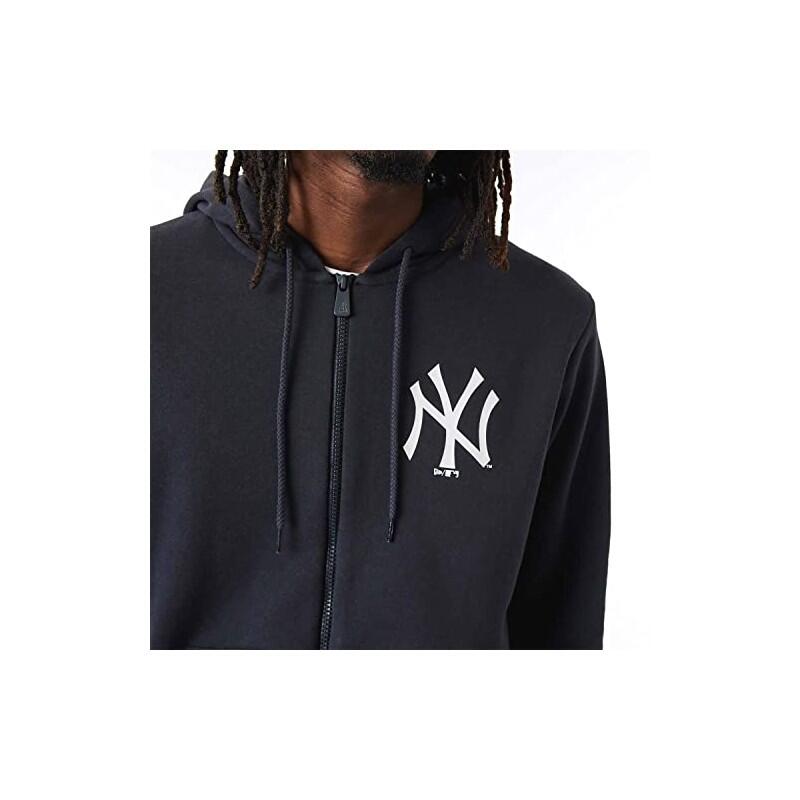 Sudadera New Era League Essential media cremallera y capucha, Navy, talla XL 3/5