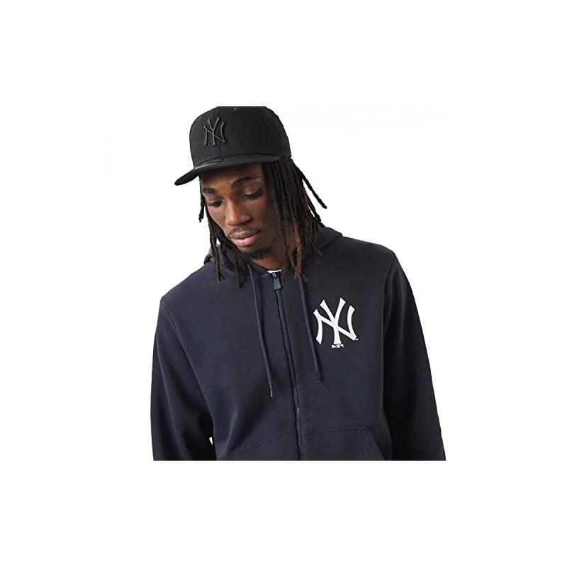 Sudadera New Era League Essential media cremallera y capucha, Navy, talla XL 2/5
