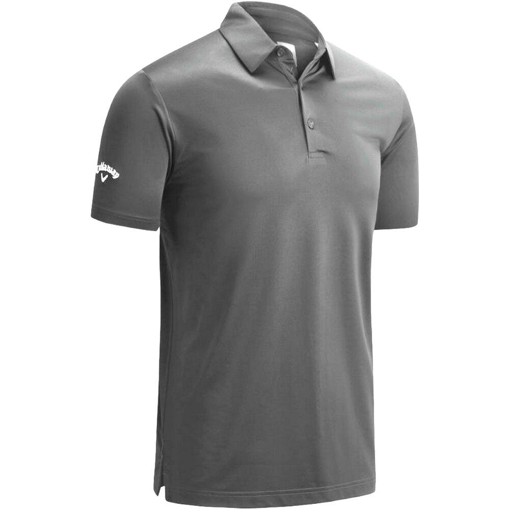 CALLAWAY Mens Swing Tech Solid Colour Polo Shirt (Grey)