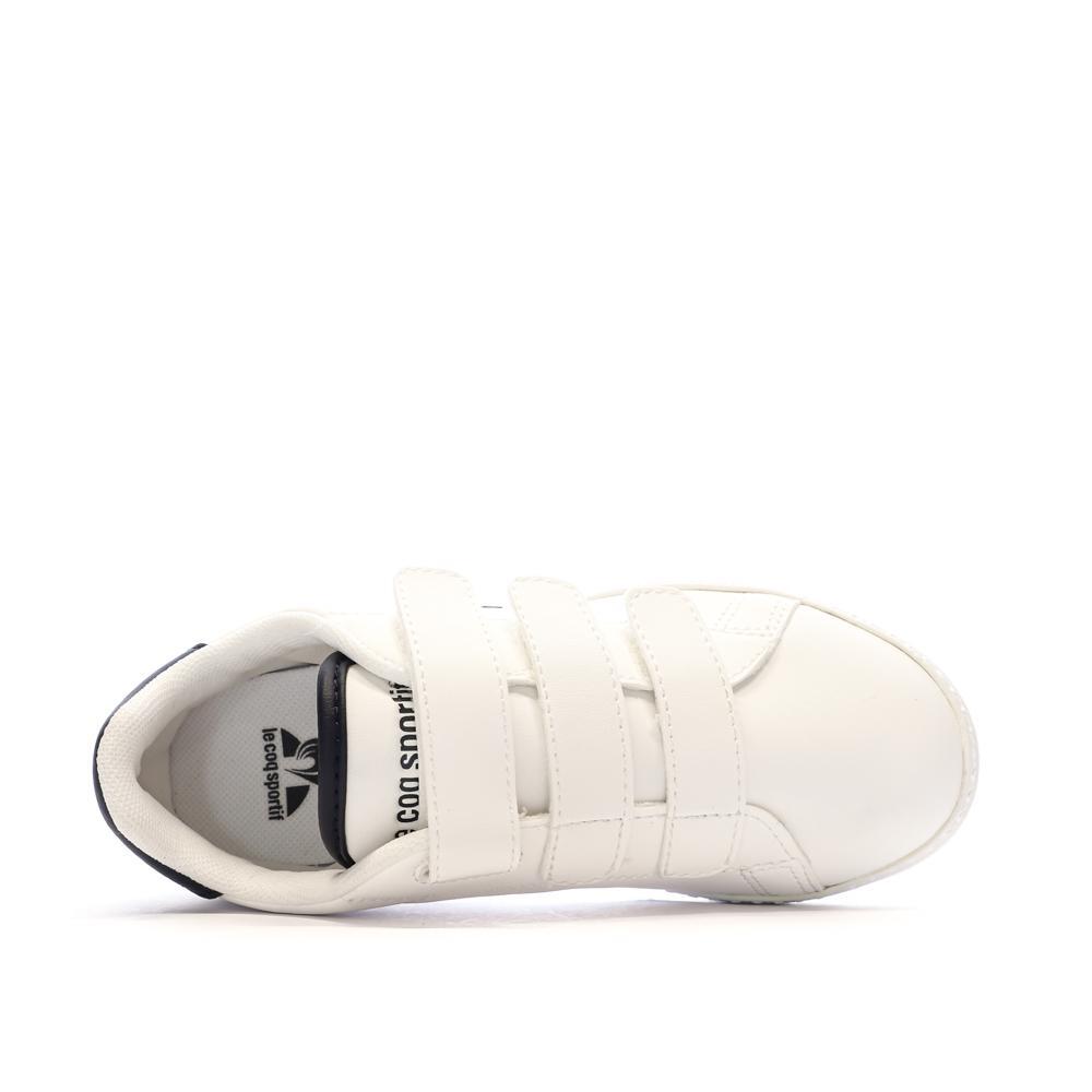 Sneakers Bianche Bambino Le Coq Sportif Courtset Optical 4/7
