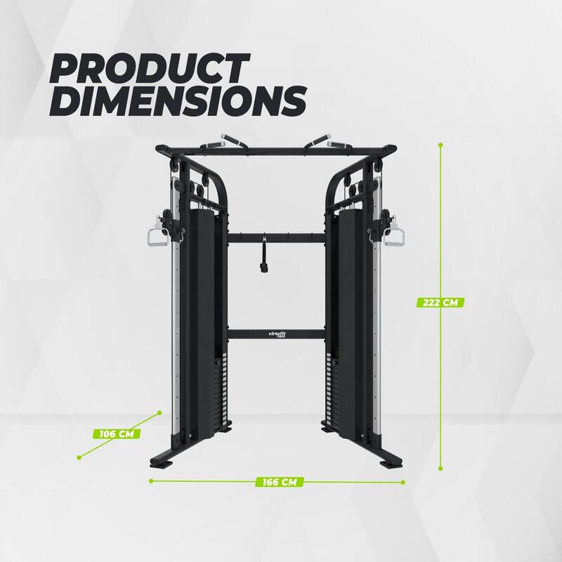 Aparat fitness multifunctional VirtuFit CC100 Cable Crossover
