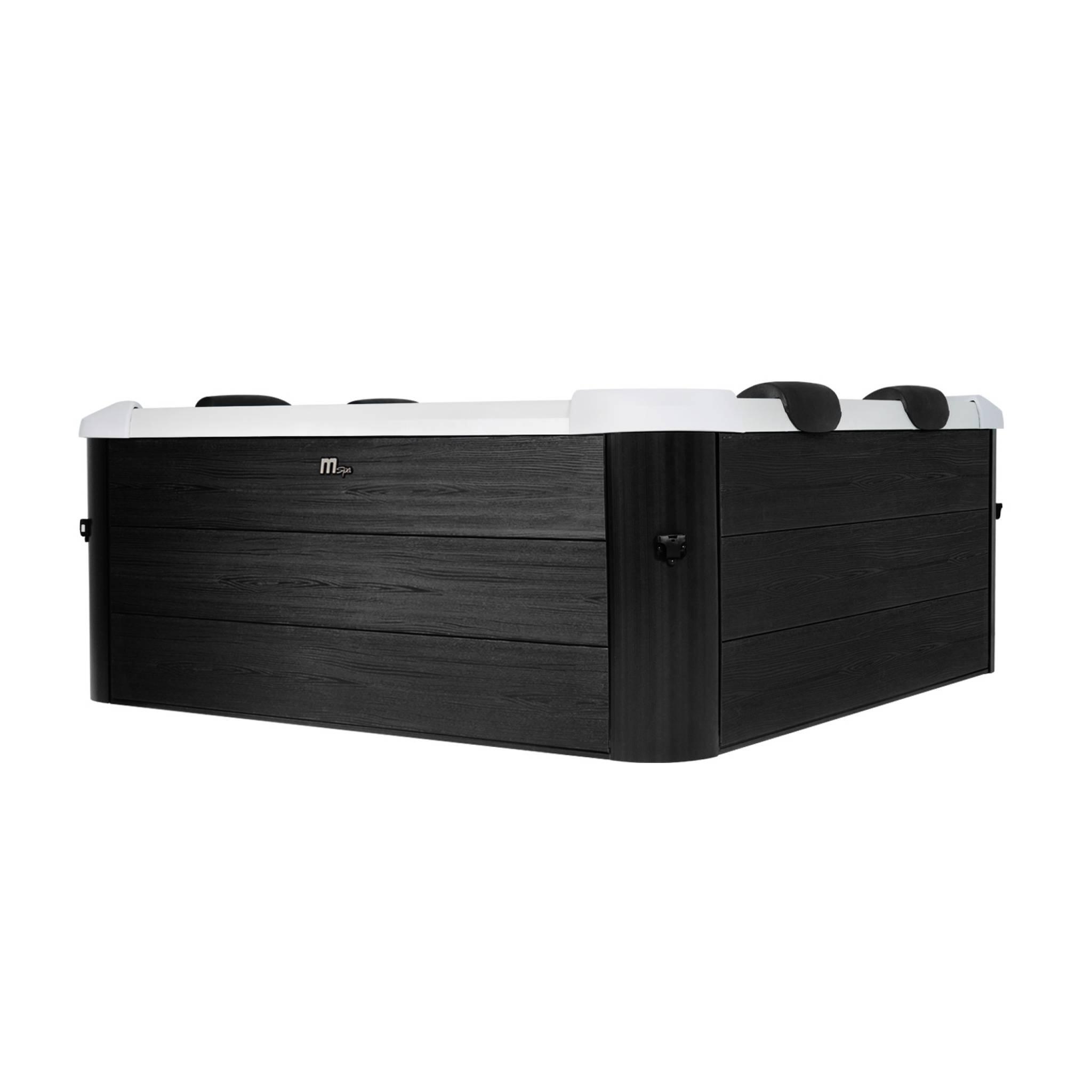 Spa rigide 6 personnes 180cm,  gris, 4 coussins, bâche incluse | sweeek 4/6