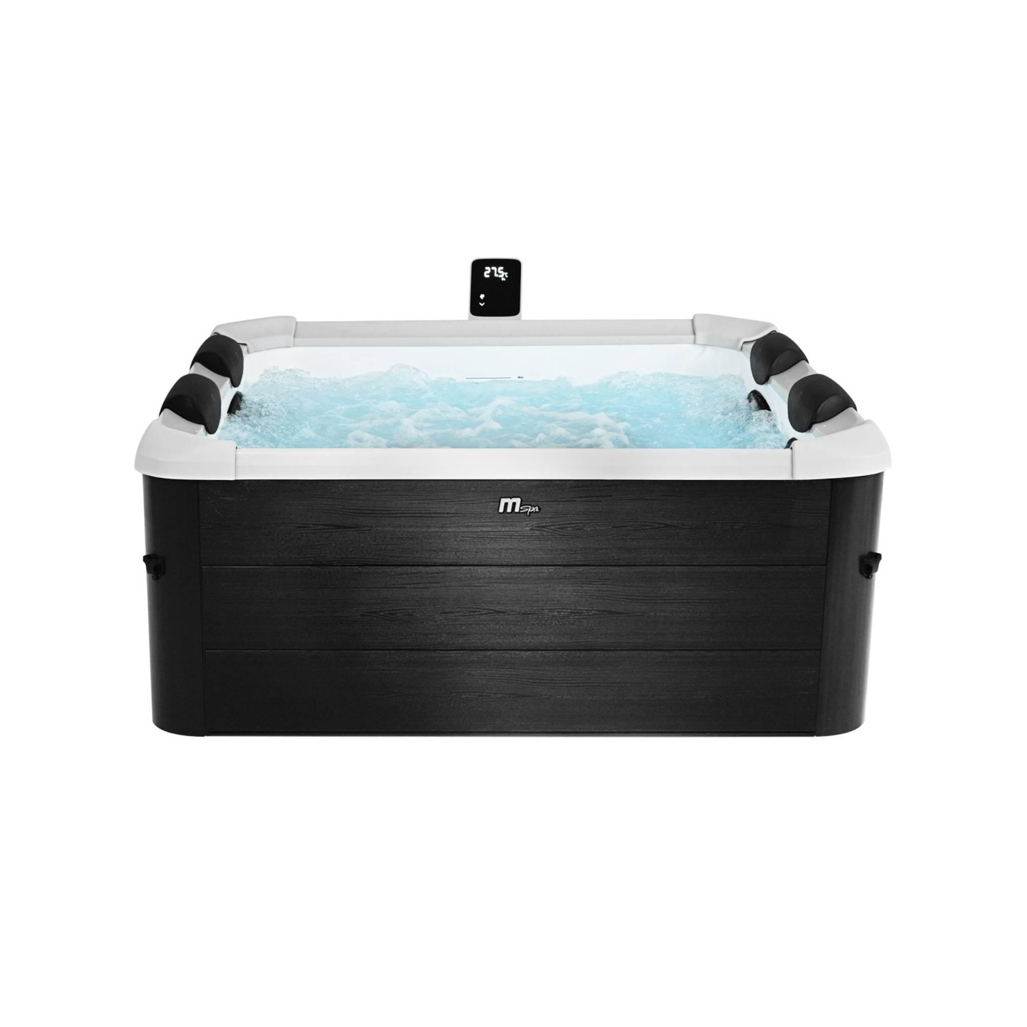 Spa rigide 6 personnes 180cm,  gris, 4 coussins, bâche incluse | sweeek 1/6