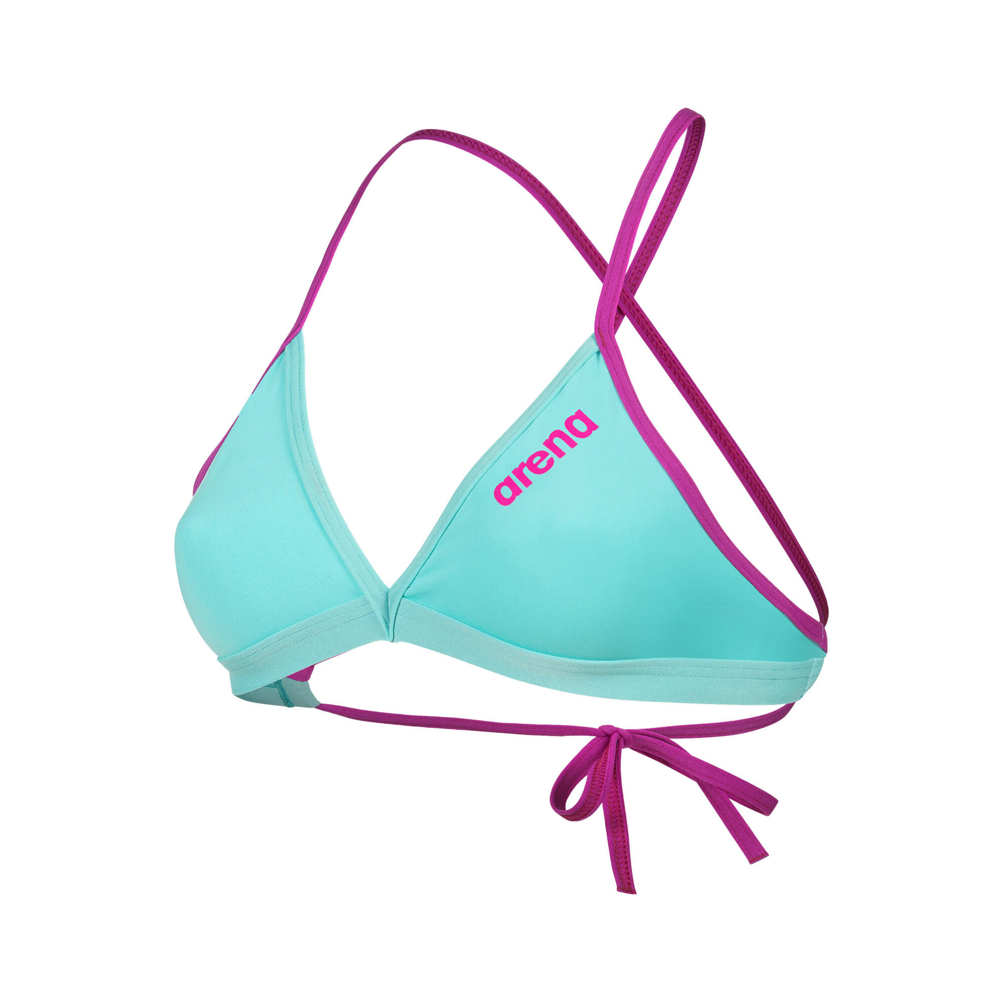 Arena Damen Bikinioberteil Team Swim Top Tie Back Solid 004768 2/6
