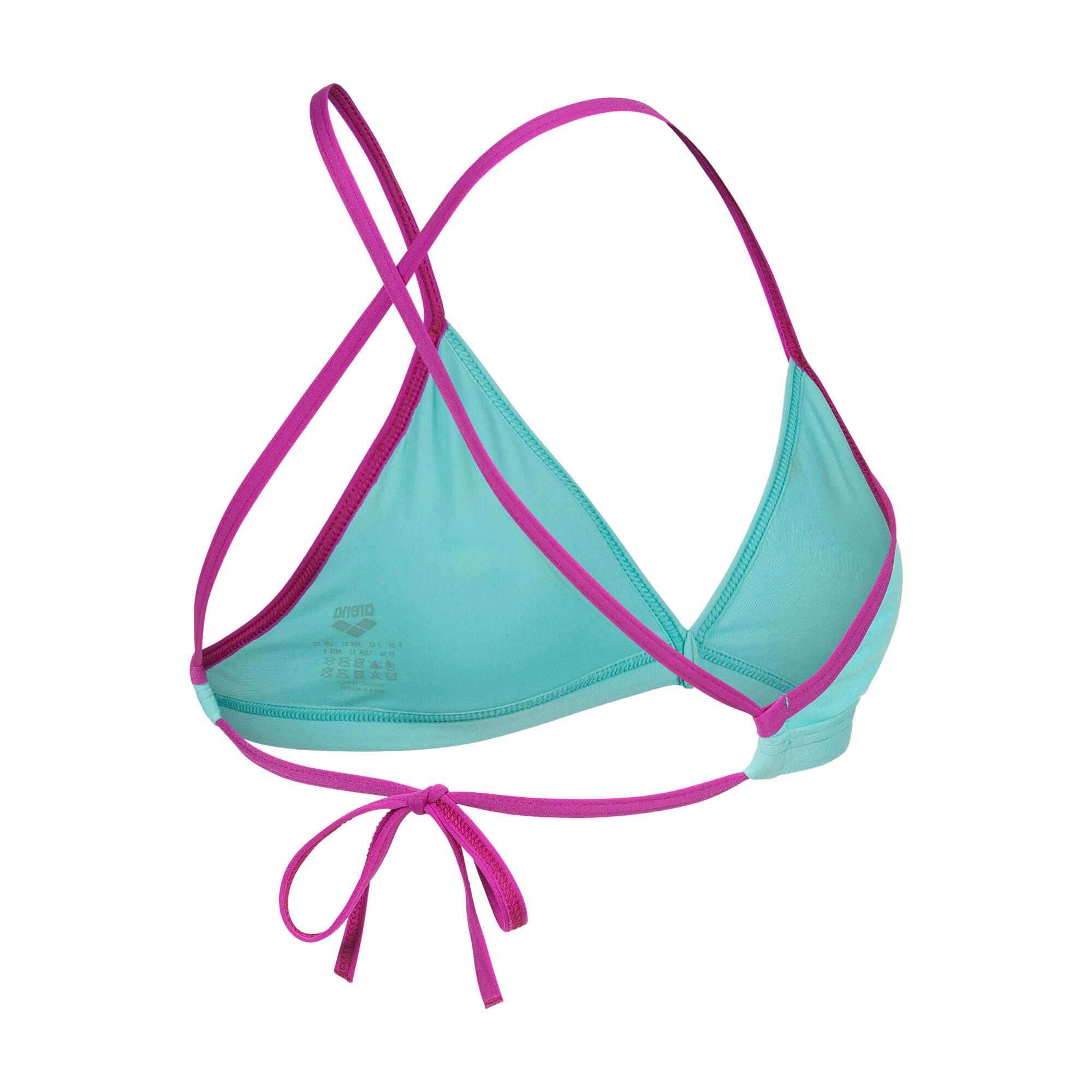Arena Damen Bikinioberteil Team Swim Top Tie Back Solid 004768 4/6
