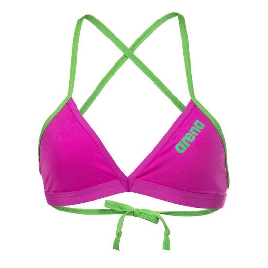 Arena Damen Bikinioberteil Team Swim Top Tie Back Solid 004768