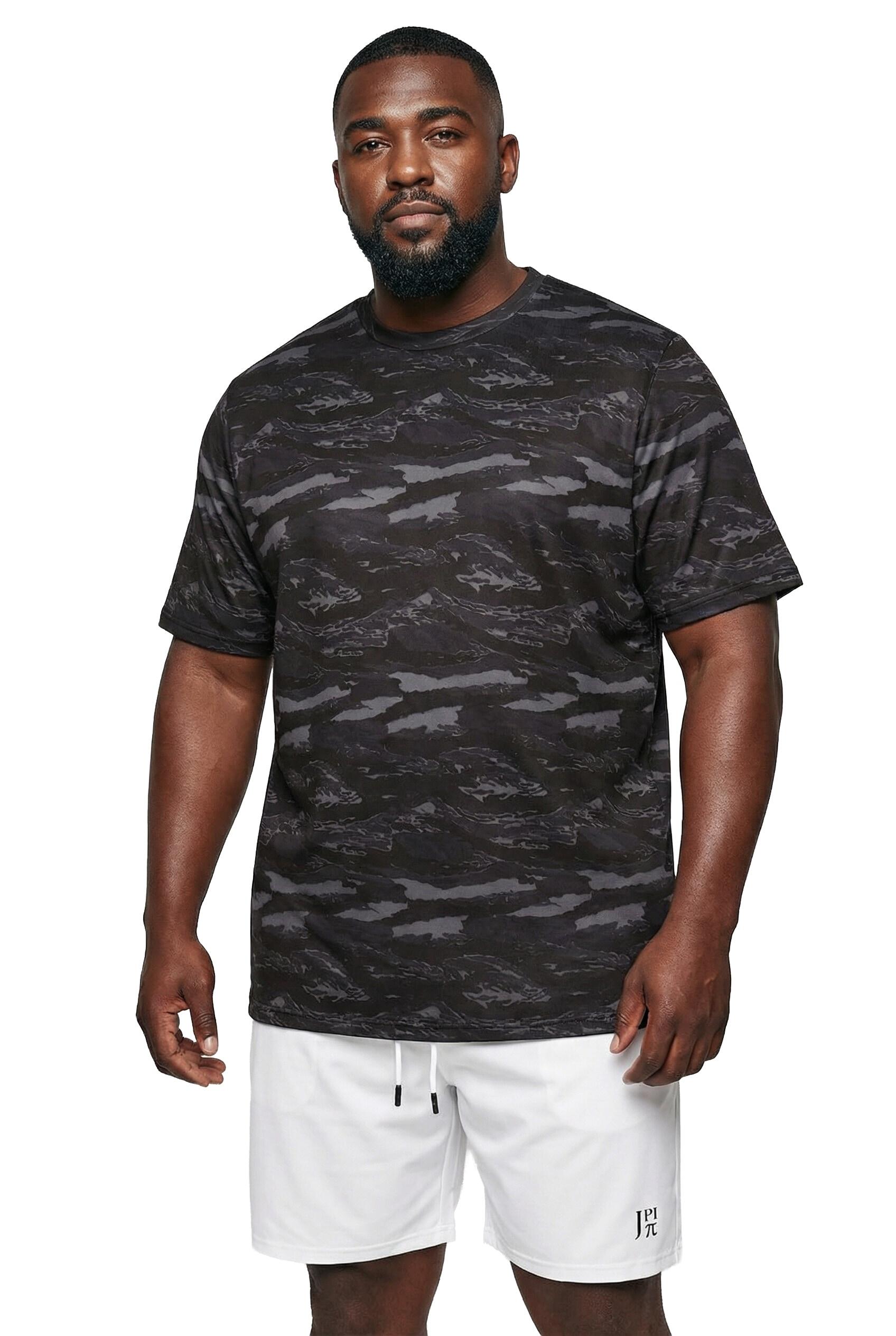 Herren Funktions-Shirt Tennis Halbarm grafischer Print QuickDry 7/7