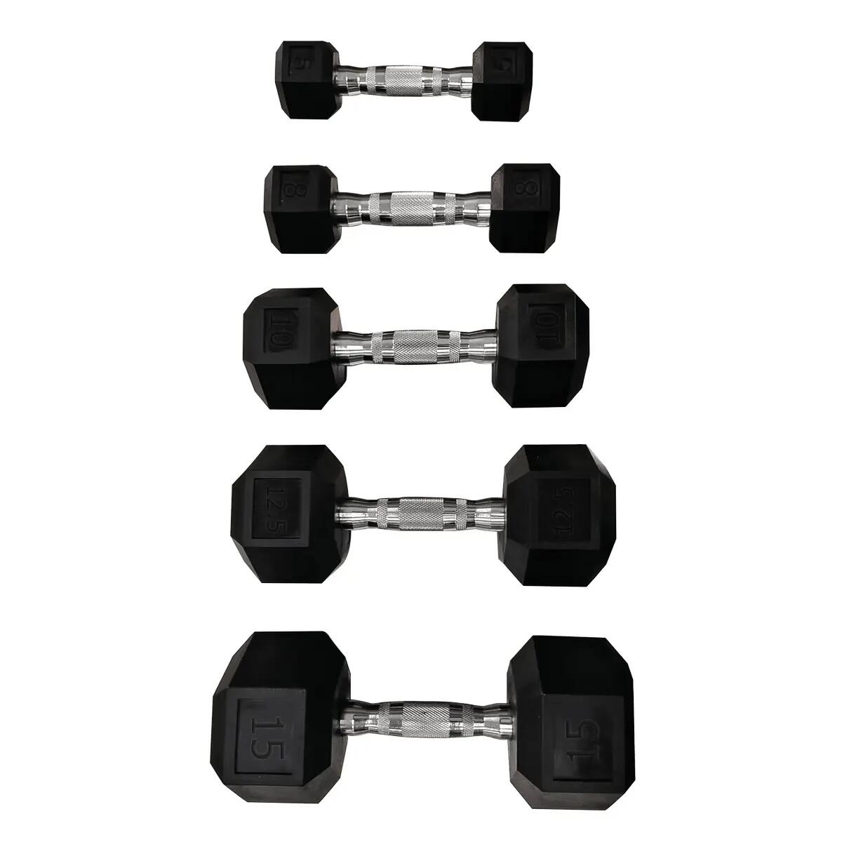 Sechseckige Hantel Sporti 15 kg 2/2