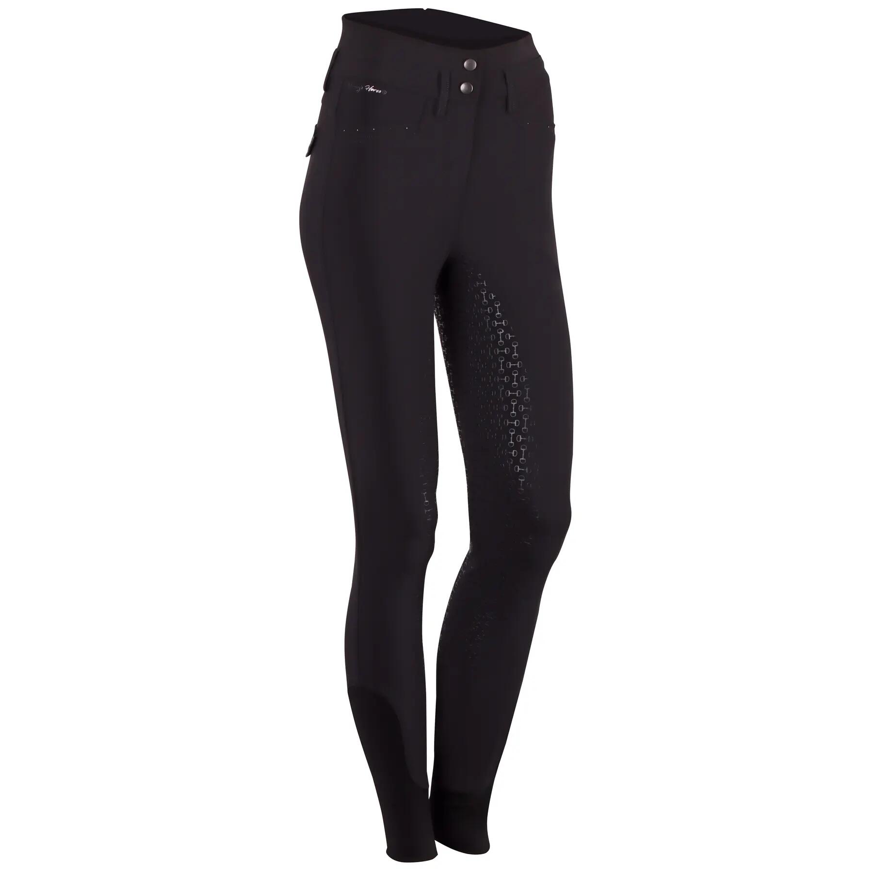 Pantaloni da equitazione full grip da donna Harry's Horse Classy Roan 1/3