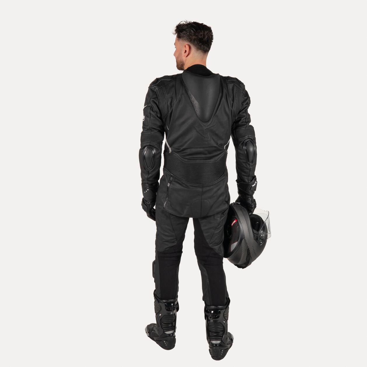 MOTOBLOUZ CARL Combinaison Moto Cuir Homme, Ventilée, AA, 2XL 3/7