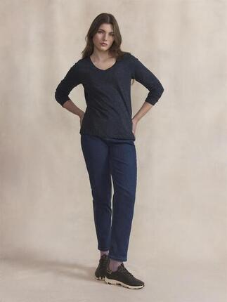 T-shirt manches longues femme ADINALON - rose/rouge