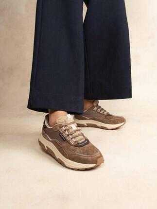 Chaussures de running Femme - JAZONNE Kaki / Platine