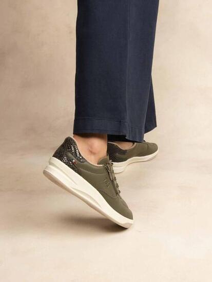Baskets made in France Femme - BRAZIP2 Kaki