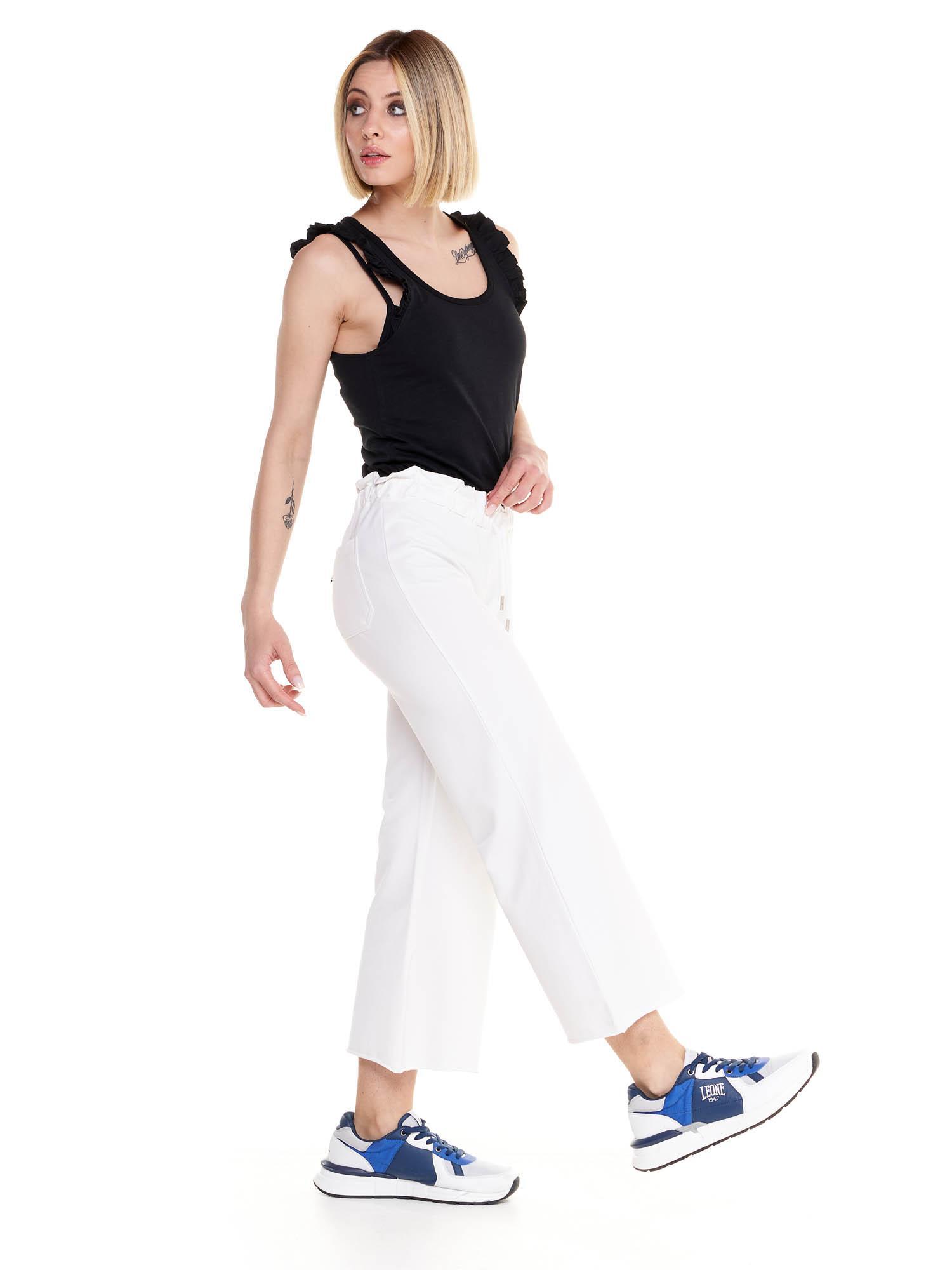 Pantalon de survêtement femme scintillant longueur cheville 3/6