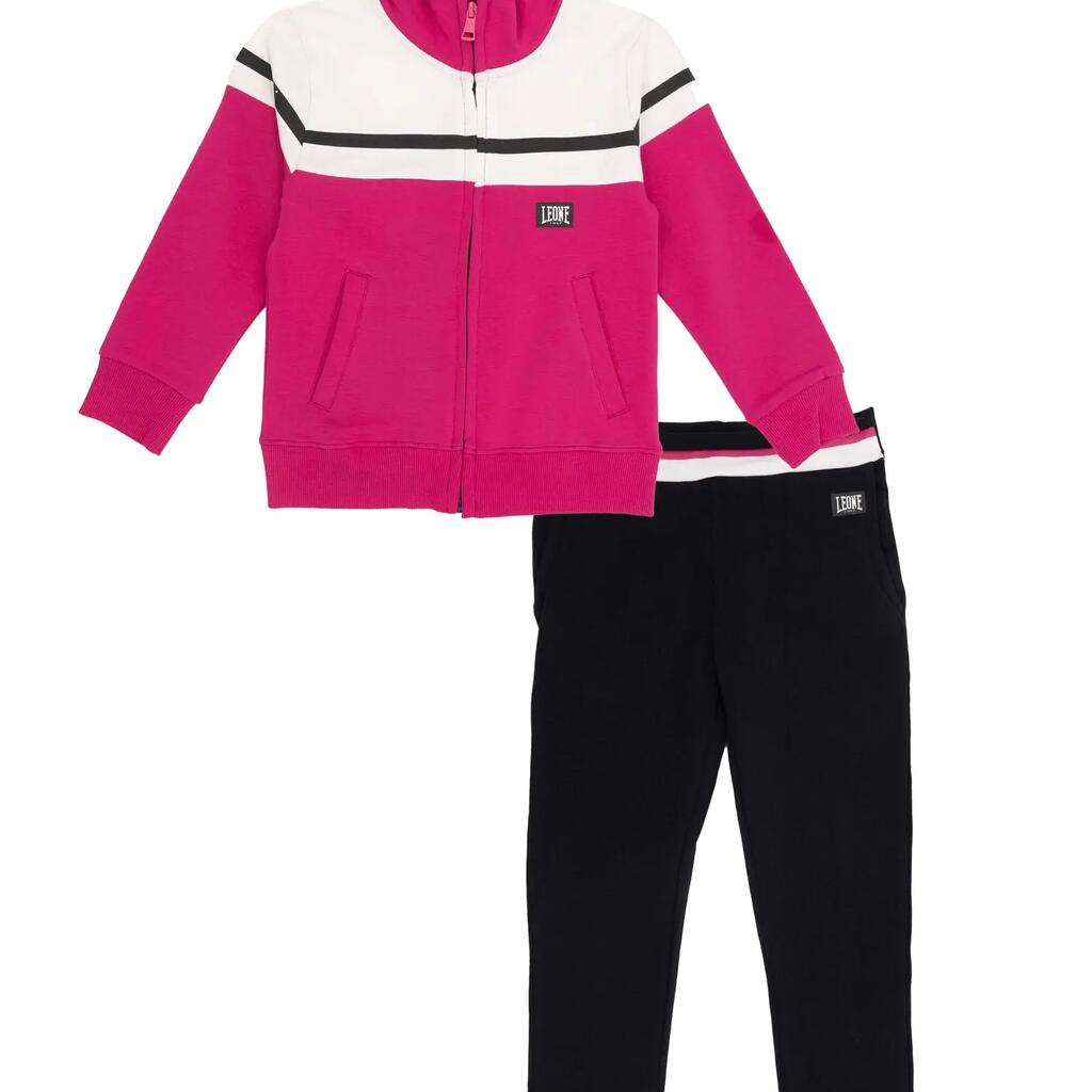 Girls' high-neck, zip-up tracksuit from the Neon line