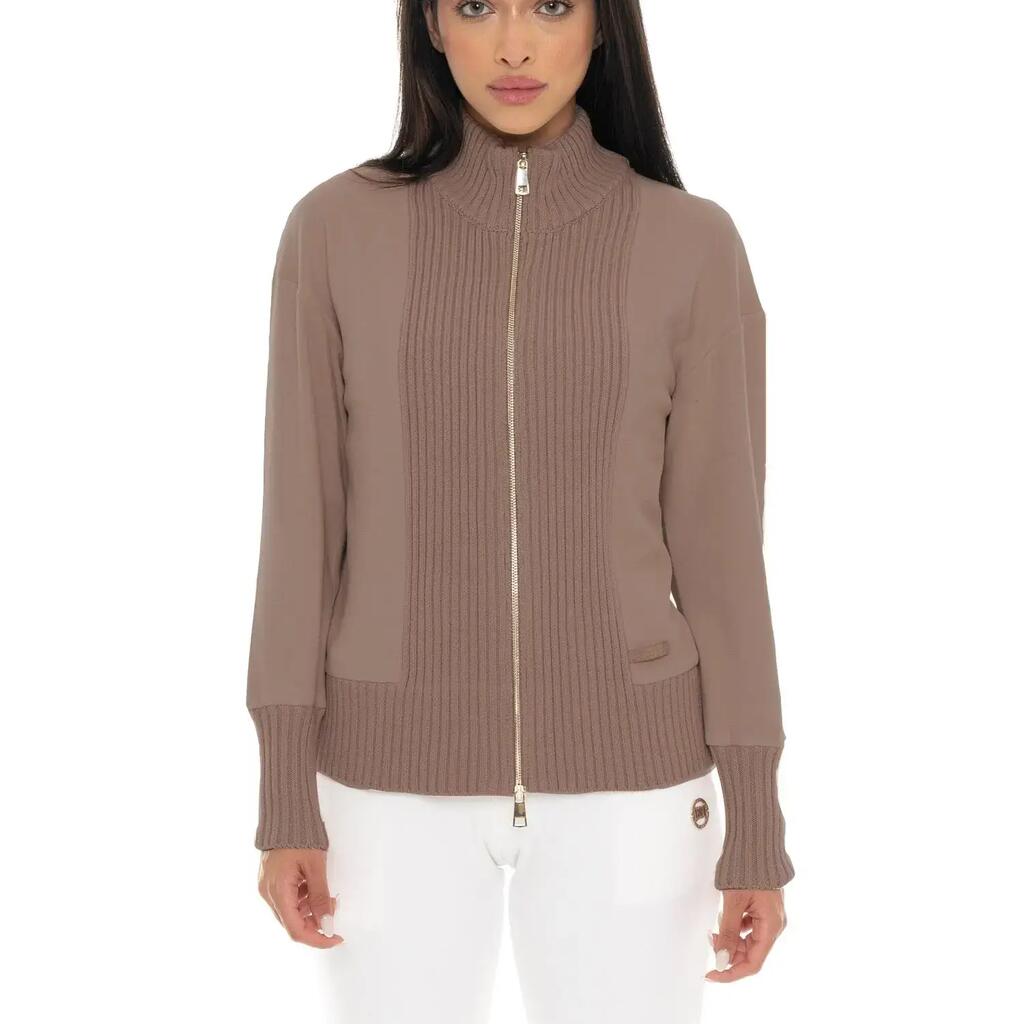 Leone 1947 Warm Touch women's winter zip-up sweatshirts with knitted inserts