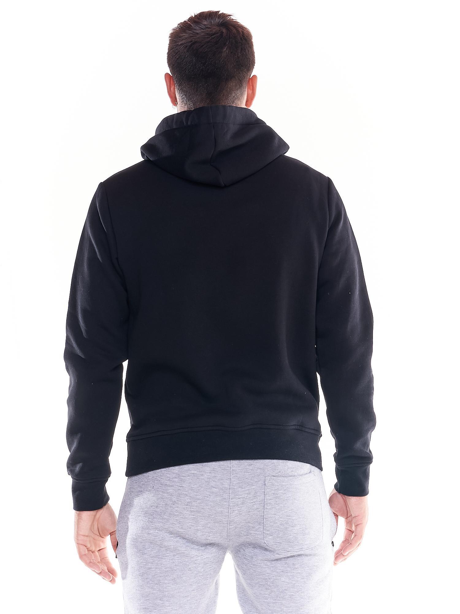 Felpa da uomo cappuccio e tascone icona leone Soft Basic 4/6