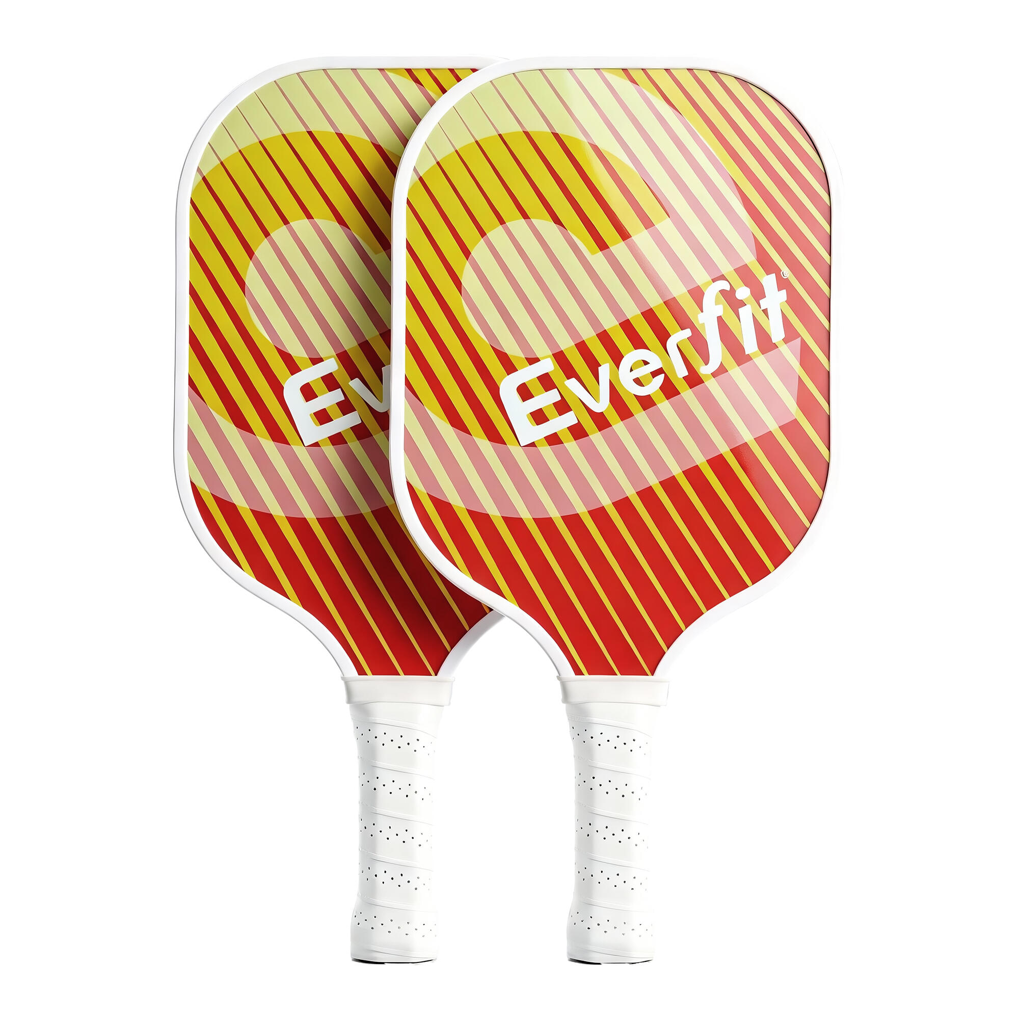 Everfit Pickleball Paddle Set Fibreglass Racquet Honeycomb Core With Bag Orange