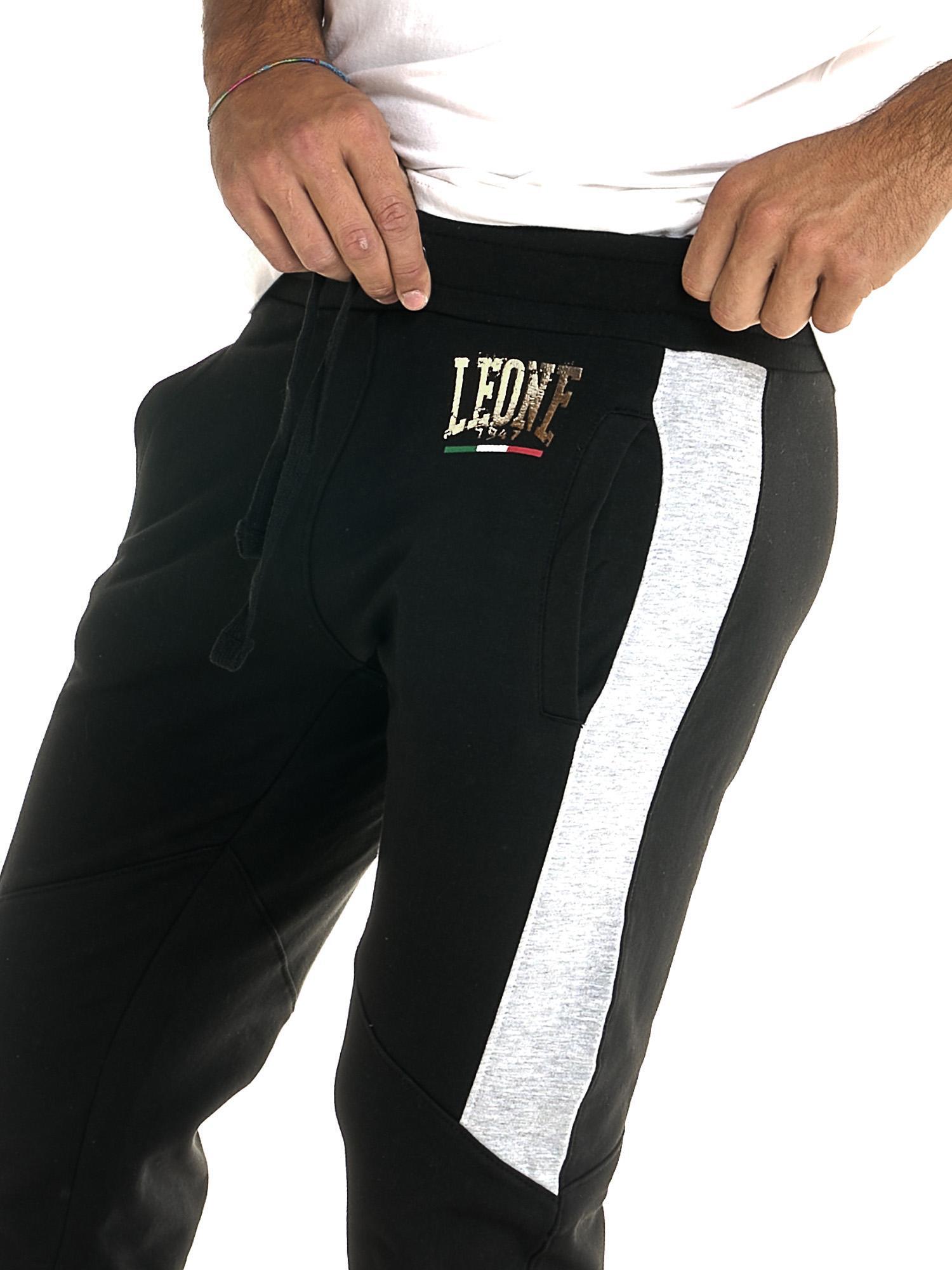 Leone heren trainingsbroek met gouden winteraccenten 5/7