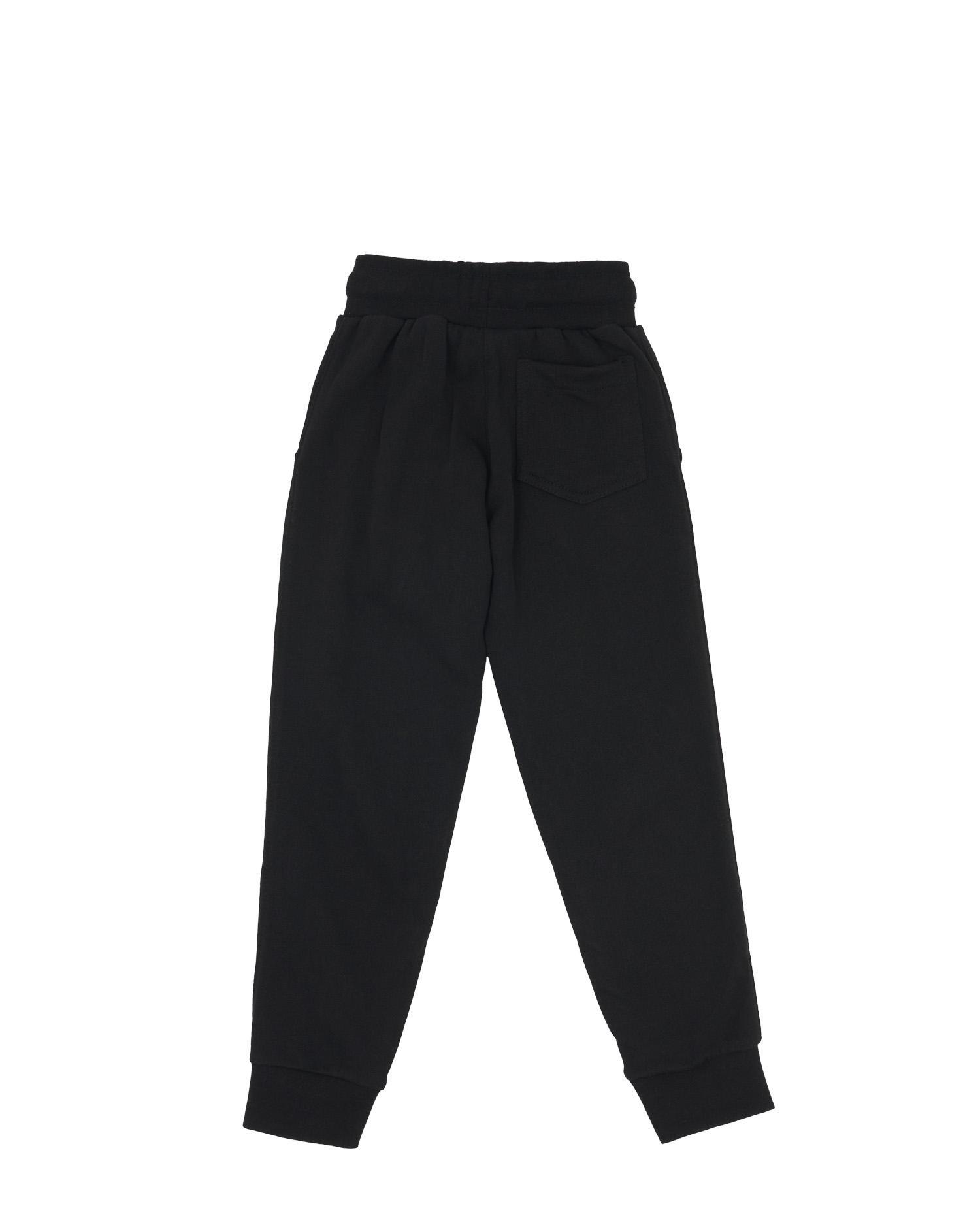 Pantalones de sudadera básicos con logo grande para niños 2/2