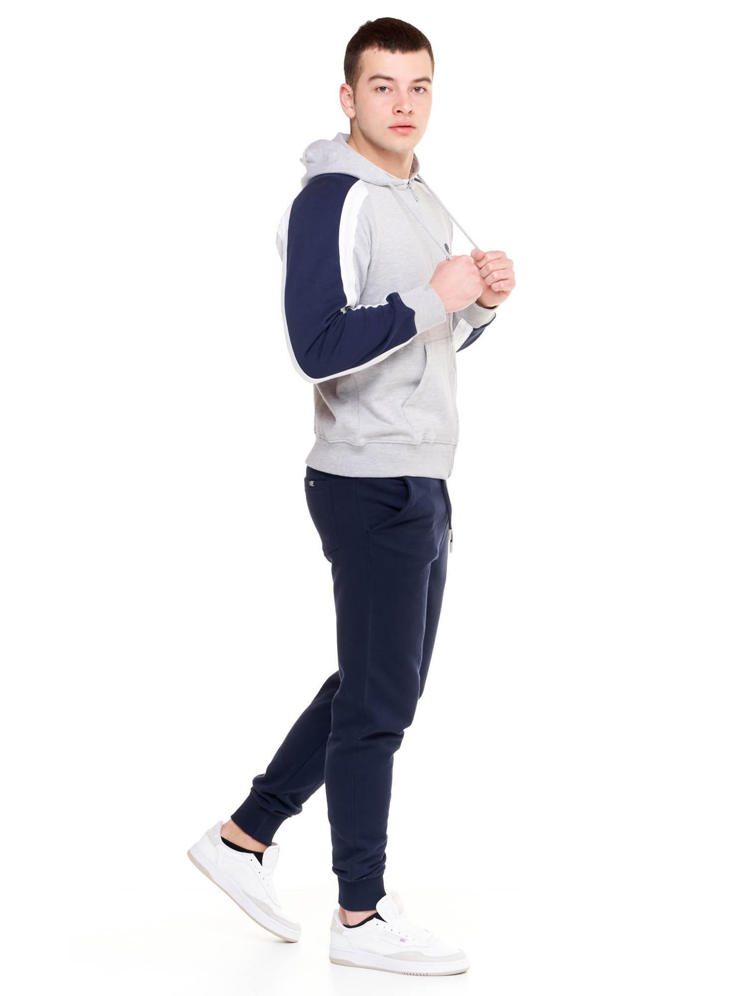 Nieuw sportief herentrainingspak met ritssluiting en capuchon 3/6
