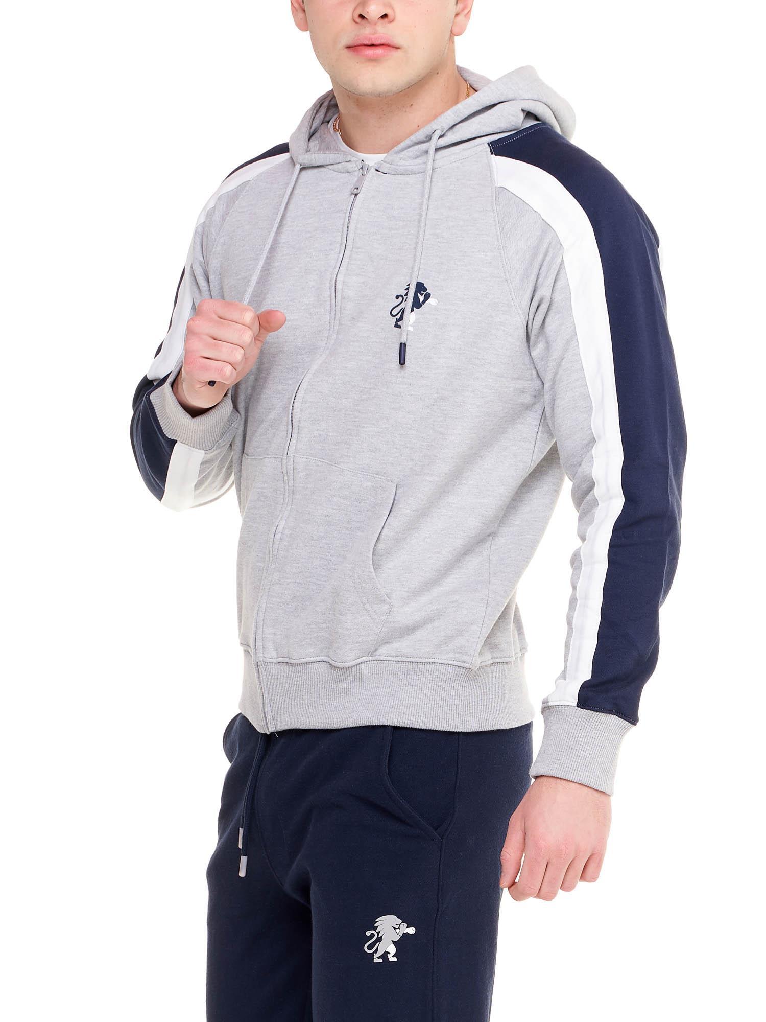 Nieuw sportief herentrainingspak met ritssluiting en capuchon 5/6