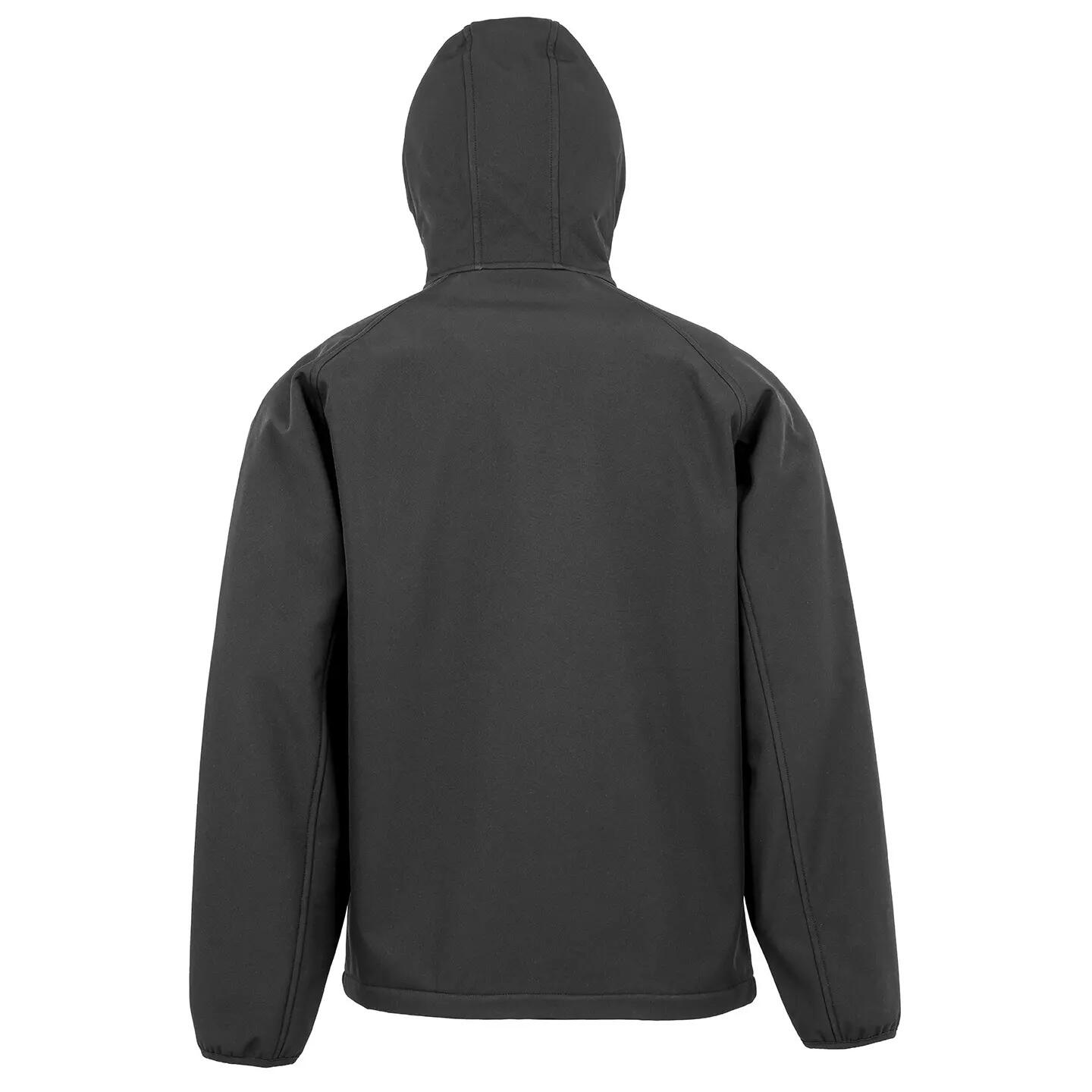 Gerecycled 3-laags waterdicht jack met capuchon Result softshell 2/3